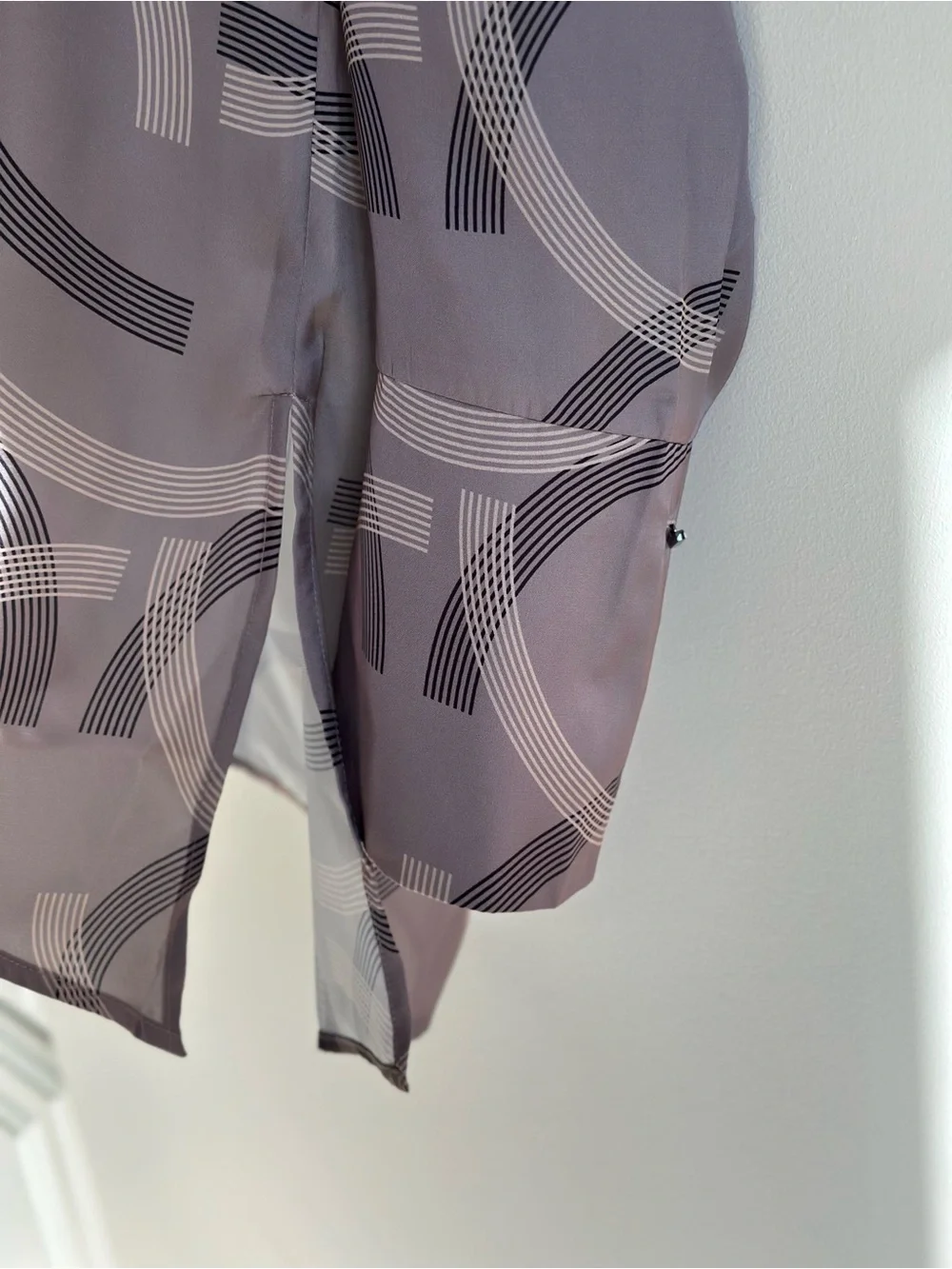 NWT Mint Velvet Remi Geo Print Shirt Size S Long Sleeve Geometric Blouse